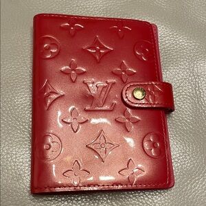 Louis Vuitton PINK Vernis Monogram Agenda / Passport Holder